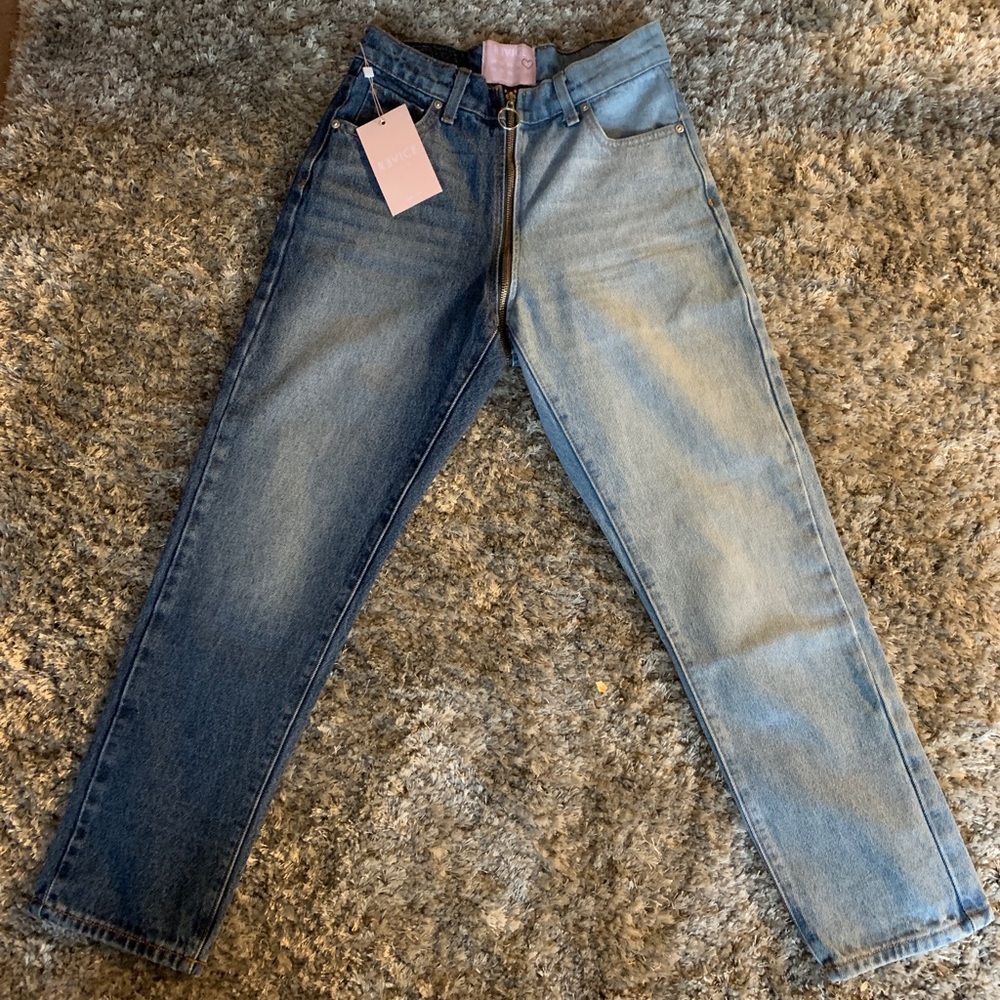 Revice Denim yin yang crops - Tokyo wash